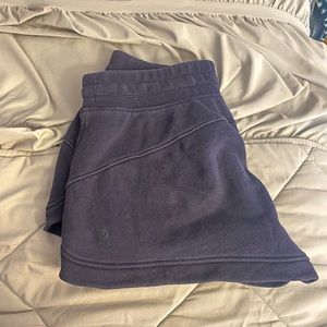 navy lululemon shorts